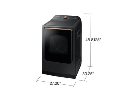 SAMSUNG 7.4 CF SMART ELECTRIC DRYER W STEAM SANITIZE+ AND SENSOR DRY - DVE55A7700V-KT