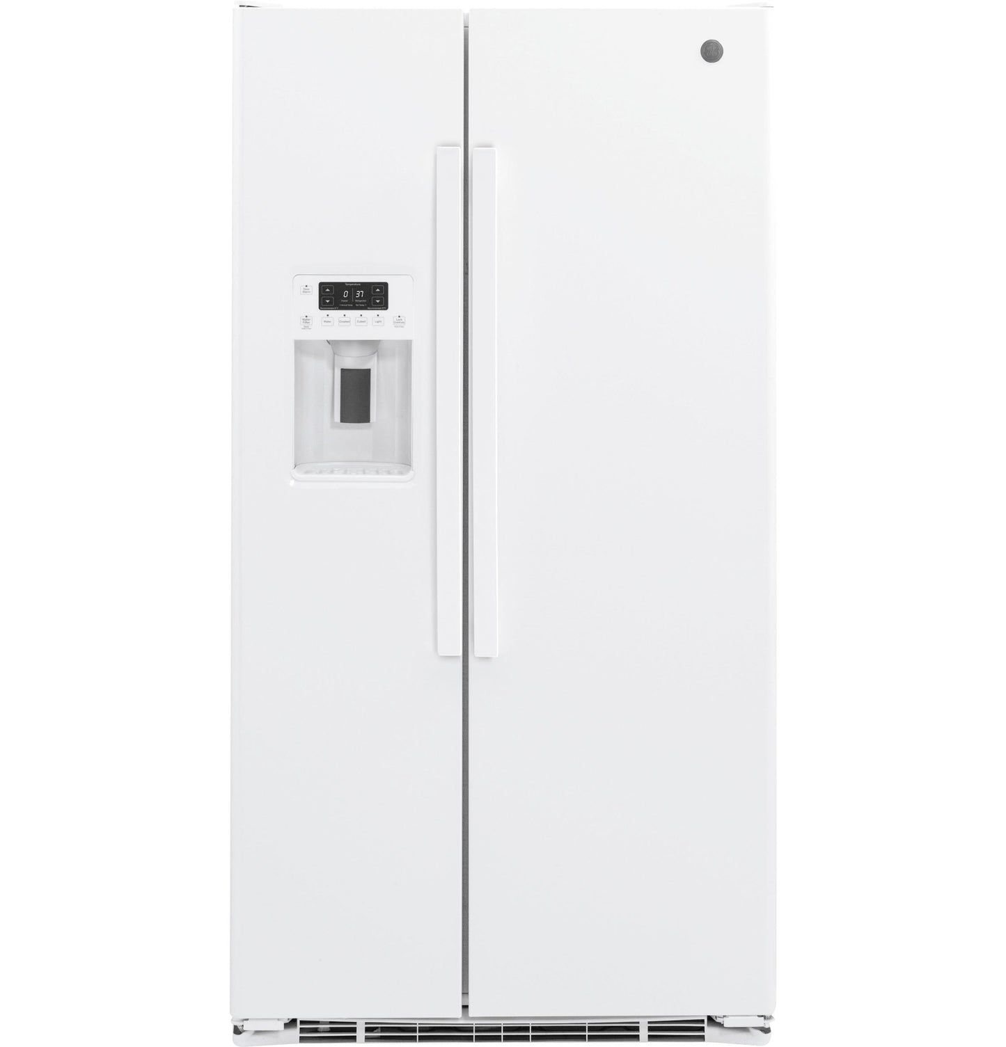 GE APPLIANCES GZS22DGJWW GE® 21.9 Cu. Ft. Counter-Depth Side-By-Side Refrigerator - GZS22DGJWW-KT
