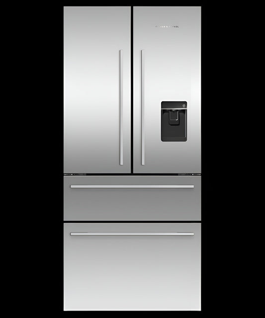 FISHER & PAYKEL RF172GDUX1 Freestanding French Door Refrigerator Freezer, 32", 16.8 cu ft, Ice & Water - RF172GDUX1-KT