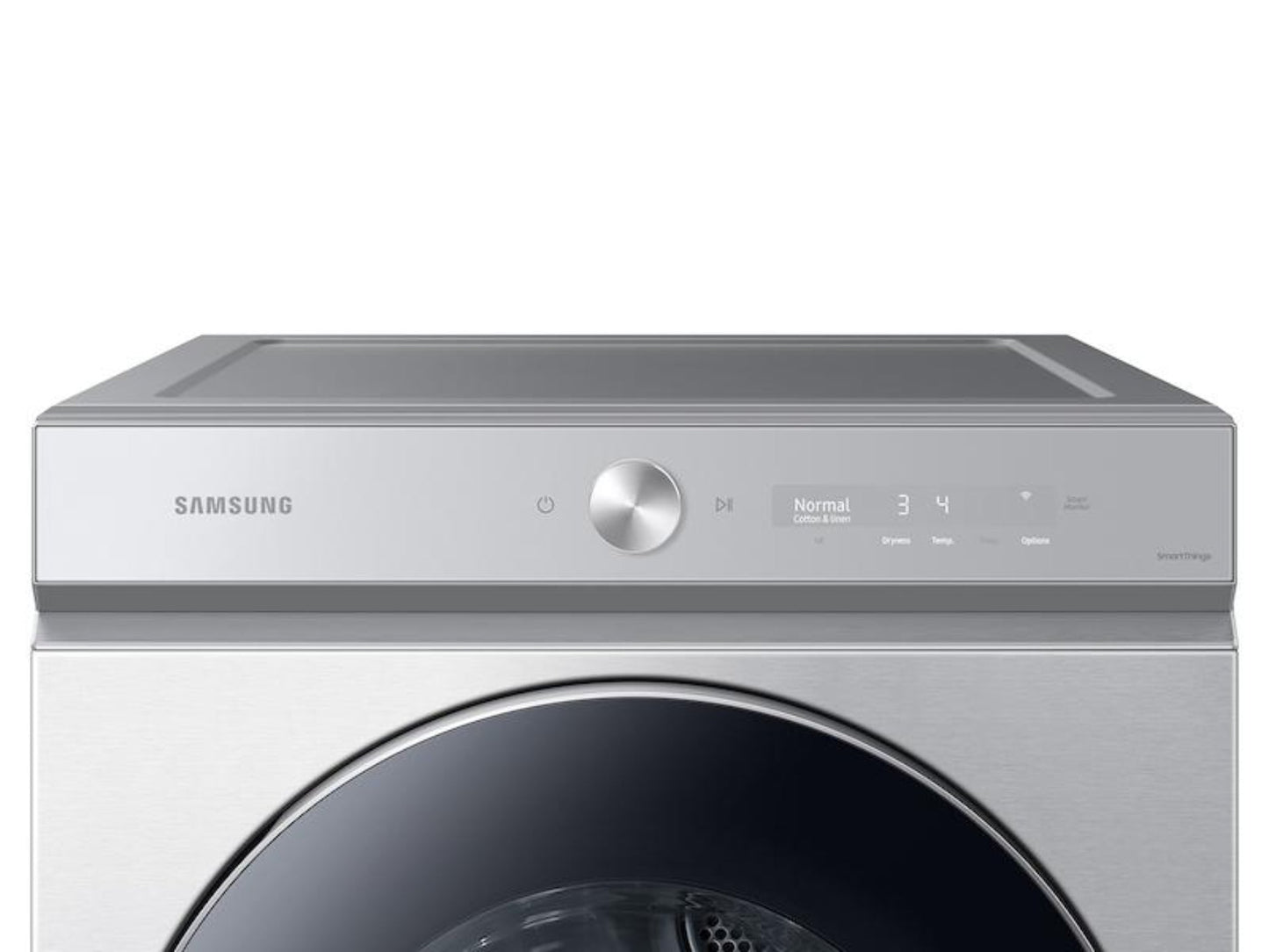 SAMSUNG Bespoke 7.6 cu. ft. Ultra Capacity Gas Dryer with AI Optimal Dry and Super Speed Dry in Silver Steel - DVG53BB8900TA3-KT