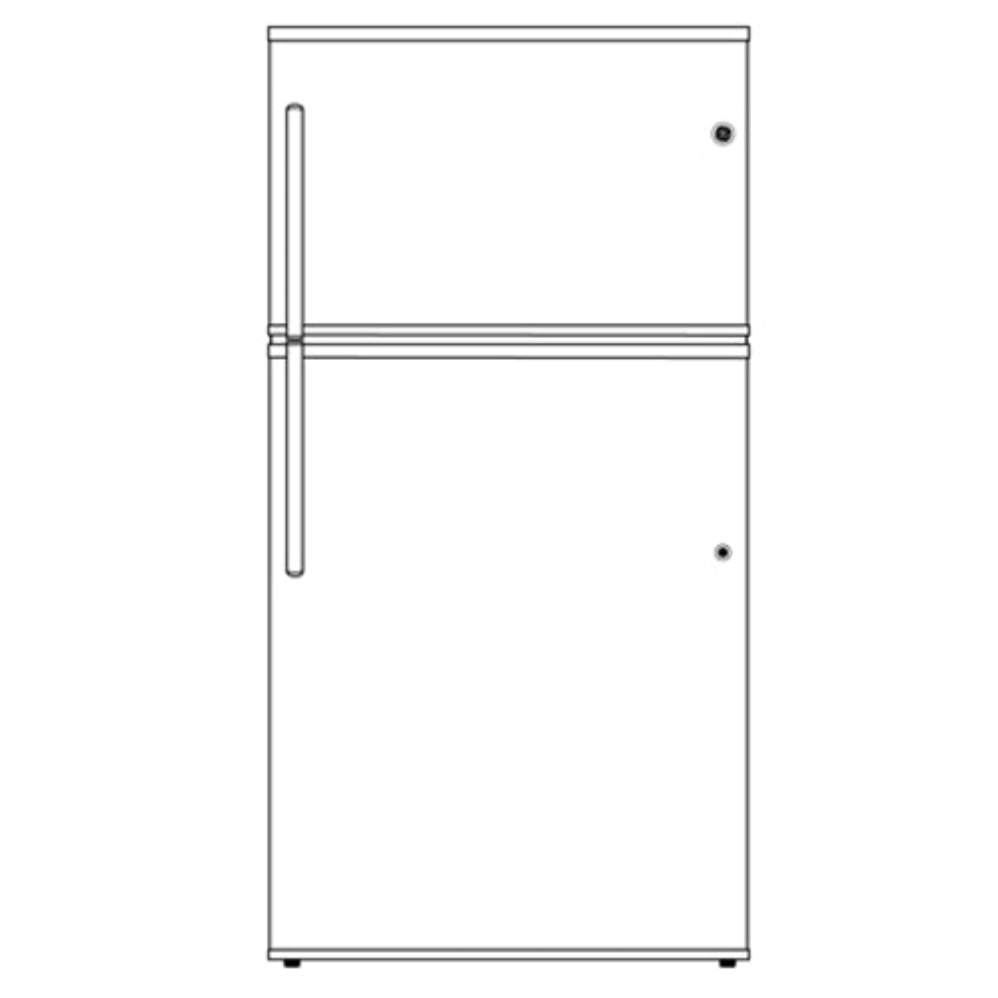GE GIE21GSHSS 33 Inch Top-Freezer Refrigerator with 21.2 cu. ft. Capacity - GIE21GSHSS-KT