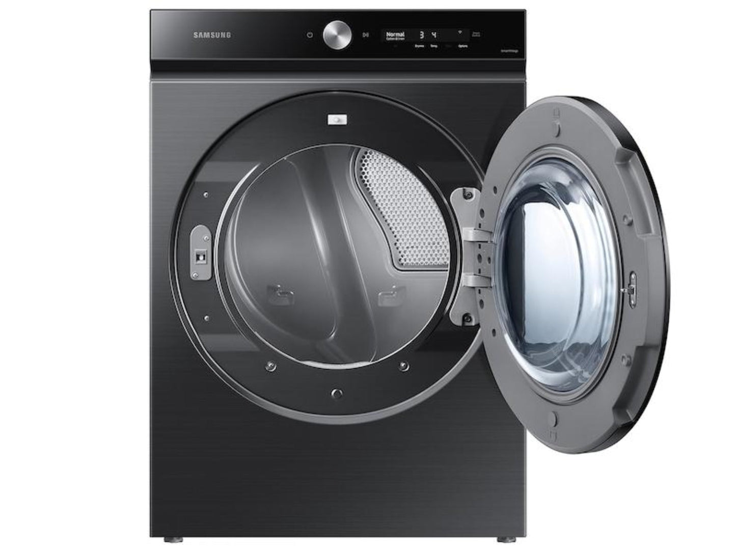 SAMSUNG Bespoke 7.6 cu. ft. Ultra Capacity Electric Dryer with Super Speed Dry and AI Smart Dial in Brushed Black - DVE53BB8700VA3-KT