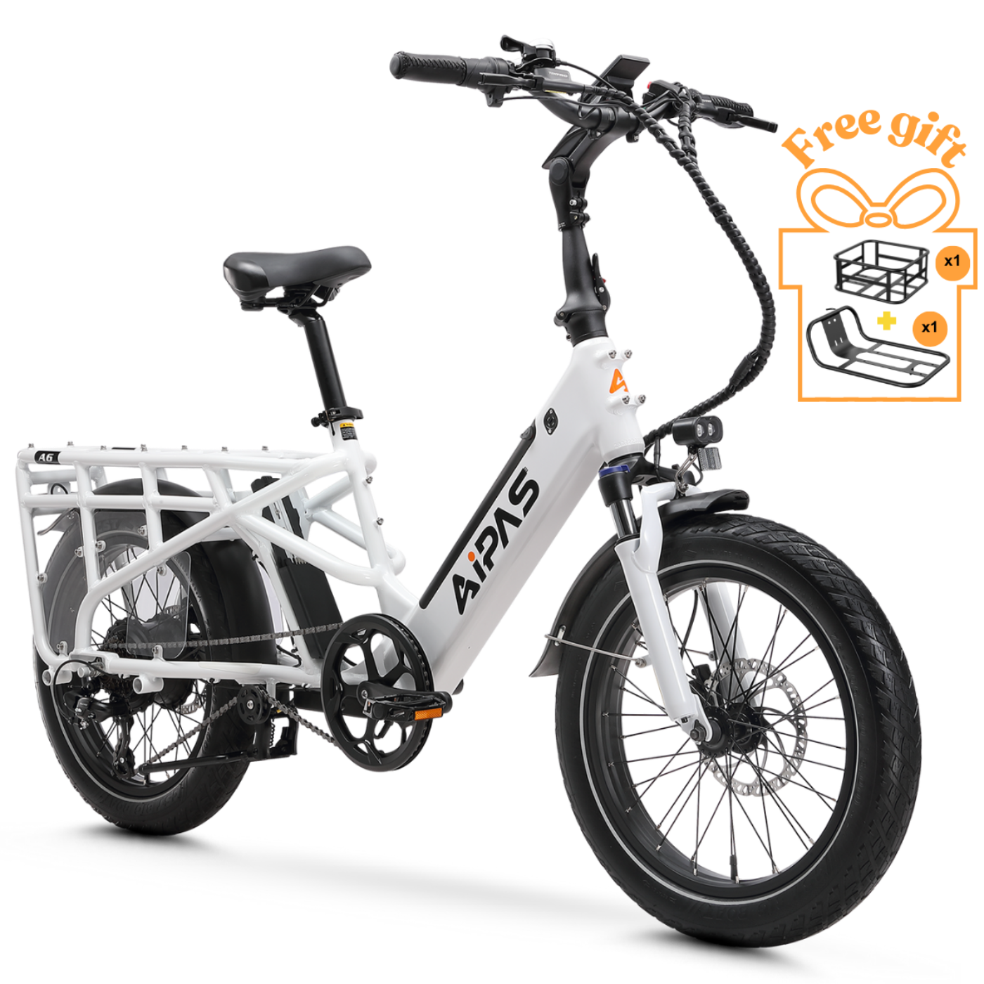 Aipas A6 S VoltCargo Ebike - A6-S-White