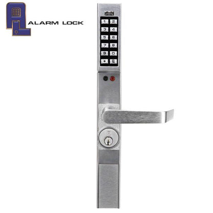 Alarm Lock Trilogy - DL1300 - Narrow Stile Keypad Lever Lock w/ Audit Trail - 26D - Satin Chrome - Grade 1