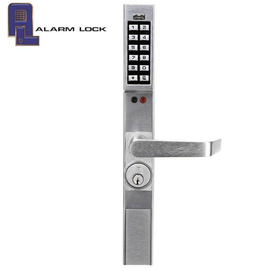 Alarm Lock Trilogy - DL1300 - Narrow Stile Keypad Lever Lock w/ Audit Trail - 26D - Satin Chrome - Grade 1