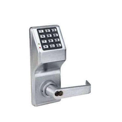 Alarm Lock Trilogy - DL2700IC - Keypad Lever Set - LFIC Prepped for Schlage - 26D - Satin Chrome - Grade 1 - ALL-DL2700IC-S-26D