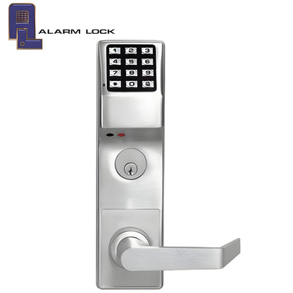 Alarm Lock Trilogy Classroom Mortise Lever Set w/ High Capacity Audit Trail - US26D - Satin Chrome - Left Handed - Grade 1 - ALL-DL3500CRL-26D