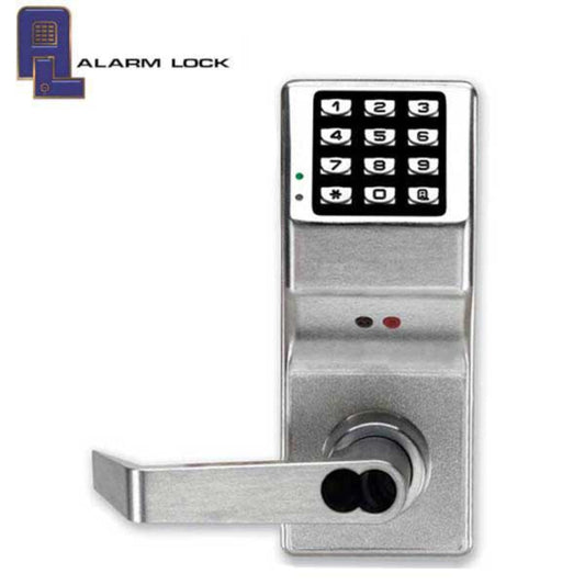 Alarm Lock Trilogy - DL4100IC - Digital Keypad Lever Set w/ High Capacity Audit Trail - SFIC Core - Satin Chrome - Fire Rated - Grade 1 - ALL-DL4100IC-26D