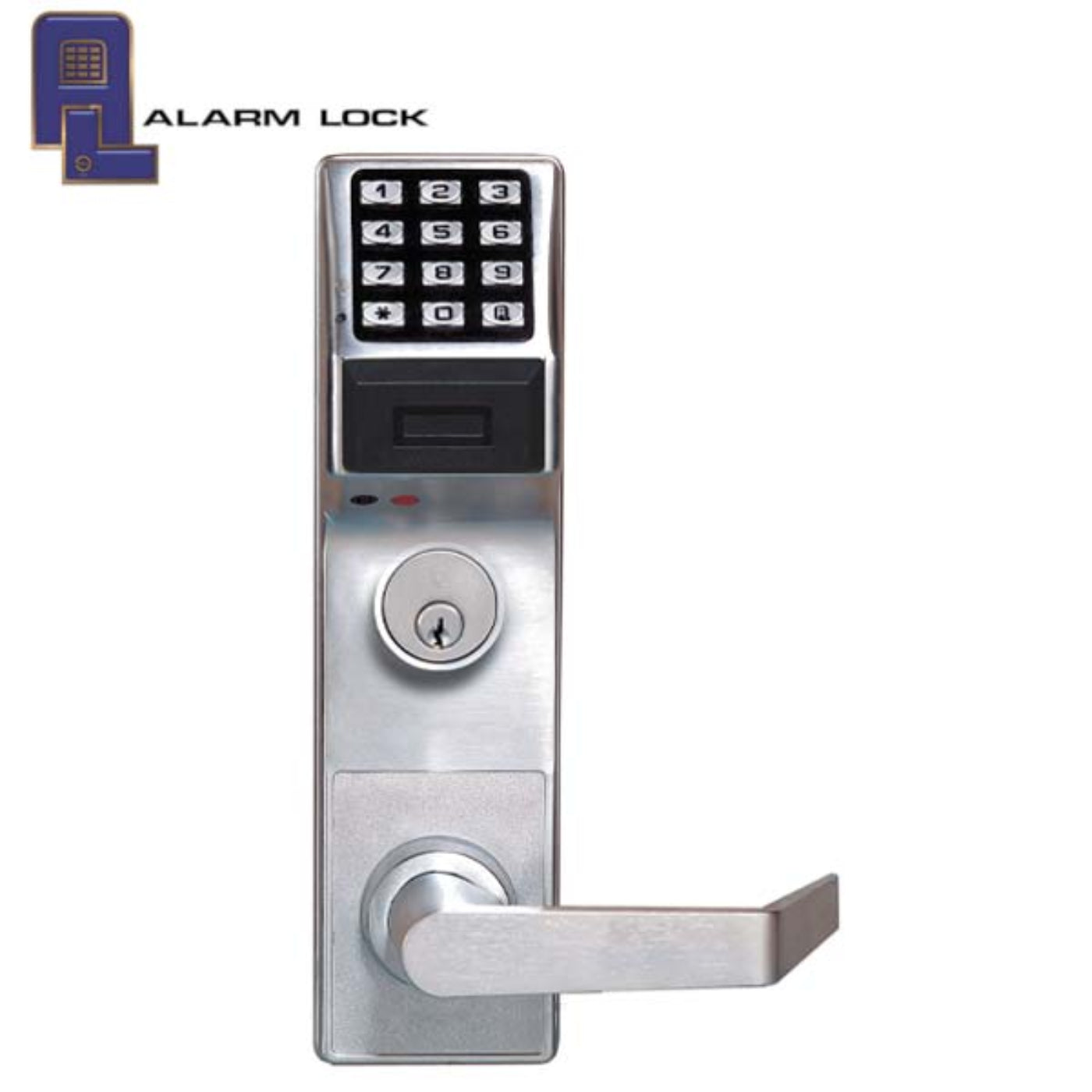 Alarm Lock Trilogy PROX Keypad Digital Lock & Panic Exit Bar M9900 w/ Audit Trail - 26D - Satin Chrome - ALL-ETPDLS1G/26DM99K