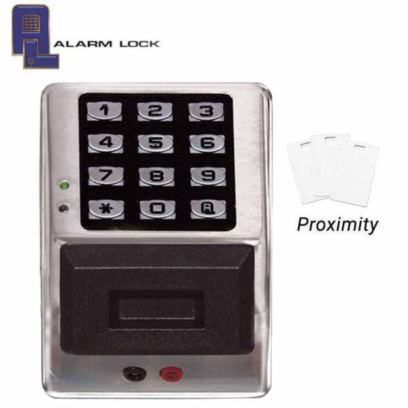 Alarm Lock Trilogy  Weatherproof Digital PROX Access Control Keypads w/ Audit Trail  - Satin Chrome - 26D (Alarm Lock) - ALL-PDK3000-26D