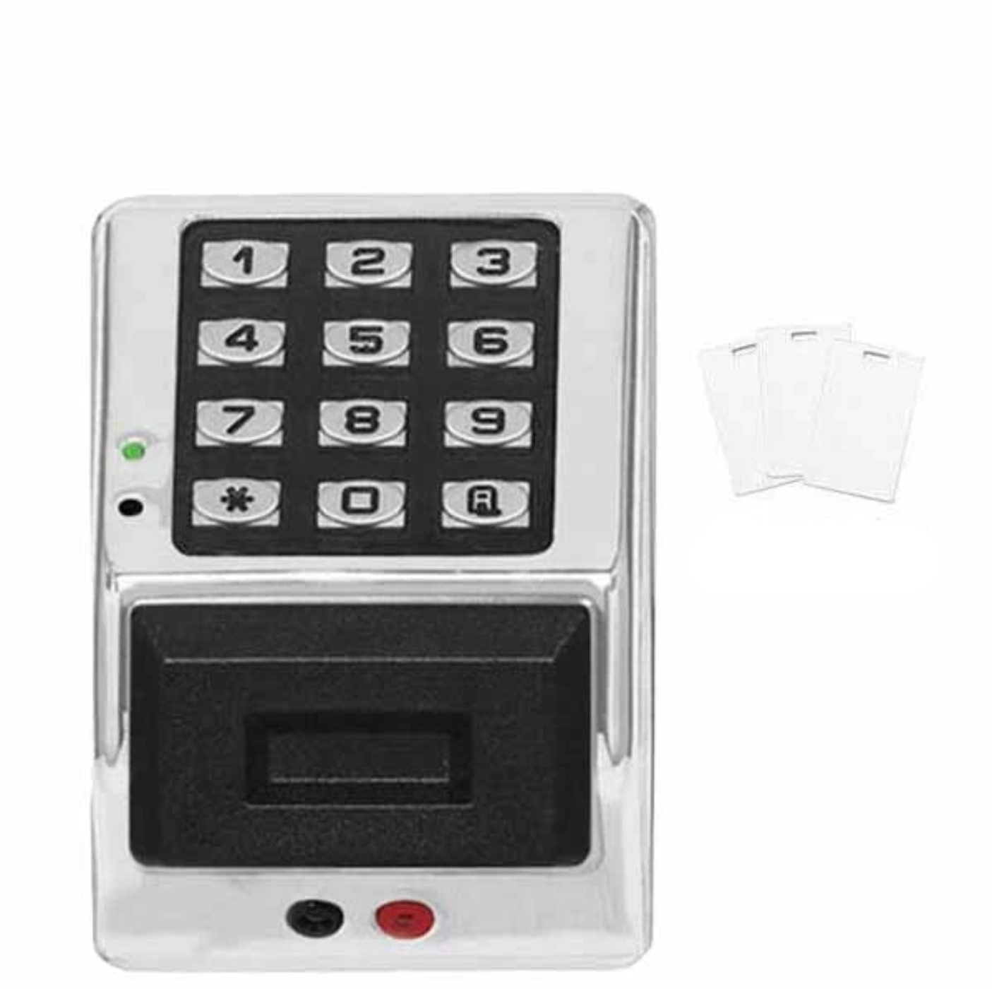 Alarm Lock Trilogy Weatherproof Digital PROX Access Control Keypads w/ Audit Trail - MS - Metallic Silver - ALL-PDK3000-MS