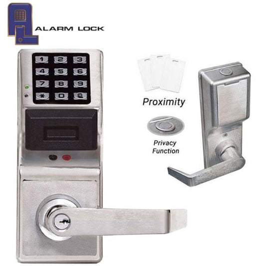 Alarm Lock Trilogy Digital PROX Keypad Lever Set w/ Audit Trail & Privacy Feature - 26D - Satin Chrome - ALL-PDL4100-26D