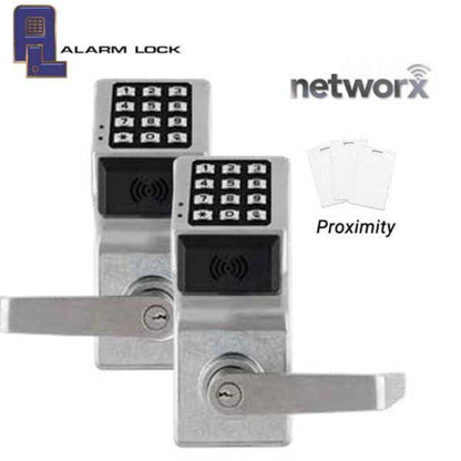 Alarm Lock Trilogy Double Sided Digital PROX Lever Set - Networx -  Wireless & Ethernet Feature - 26D - Satin Chrome - ALL-PDL6300-26D