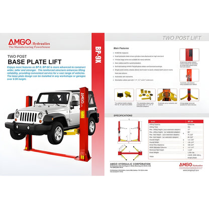 AMGO BP-9X 9,000 lbs 2 Post Lift - BP-9X