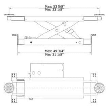 AMGO J5H Manual Rolling Jack 5,000 lbs. Capacity - J5H