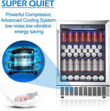 Load image into Gallery viewer, AOBOSI 24 Inch Beverage Cooler 164 CANS Beverage Refrigerator - ‎JC-145C
