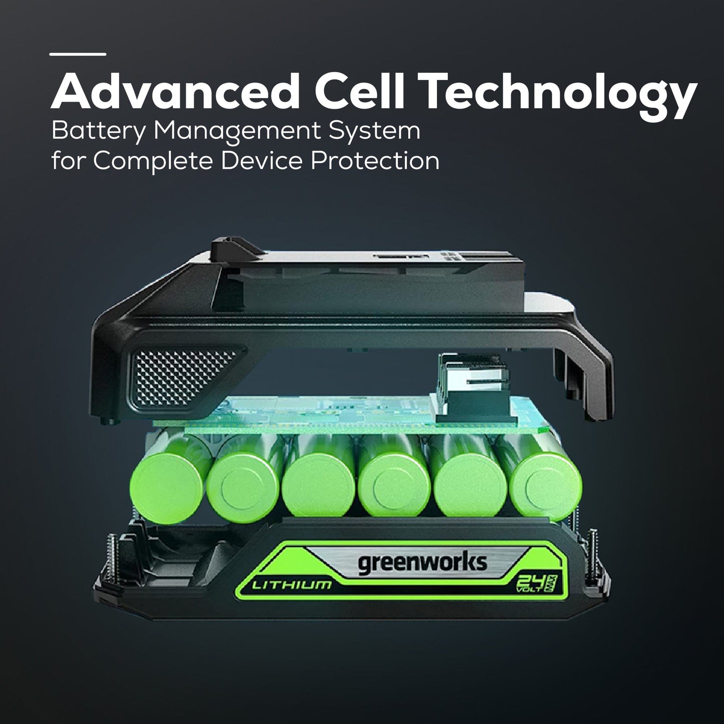 Greenworks 48V (2x24V) 21" Cordless Battery Self-Propelled Lawn Mower w/ Two (2) 5.0Ah USB Batteries & Dual Port Charger - 2532502