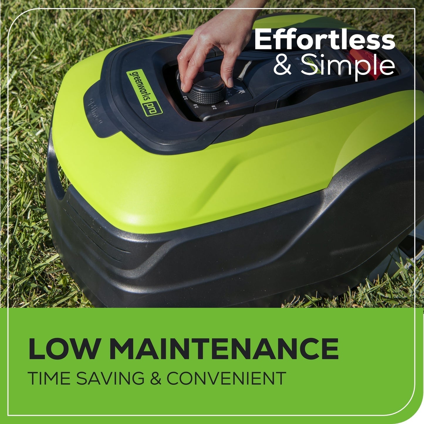 Greenworks optimow 50H High Cut Robotic Lawn Mower - 2530002