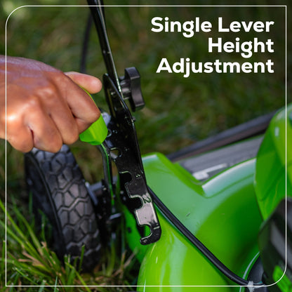 Greenworks 60V 19" Cordless Battery Push Lawn Mower w/ 5.0Ah Battery & Charger - 2531802