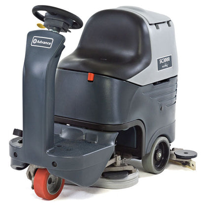 Advance SC3000, Floor Scrubber, 26", 21 Gallon, Battery, Disk, Ride On - 56381802