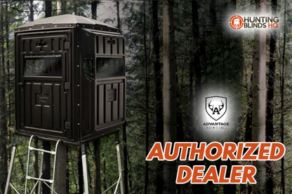 Advantage Hunting 2-Person Ground Blind Whitetail With 10' Galvanized QP Kit Advantage Hunting - 503580