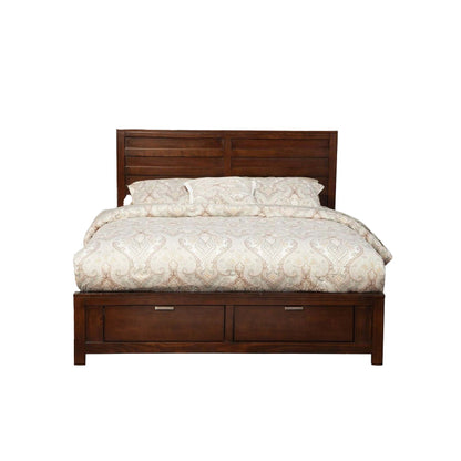 Alpine Carmel Full Size Storage Bed, Cappuccino - JR-08F