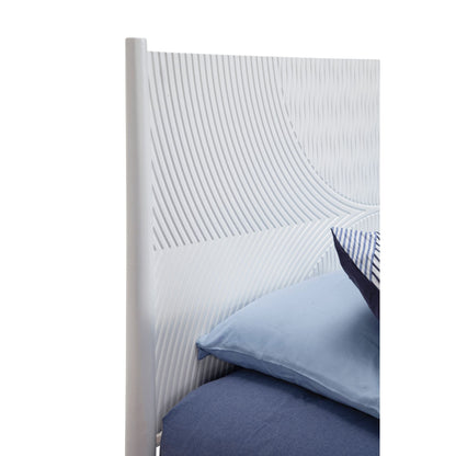 Alpine Tranquility Full Panel Bed, White - 1867-08F