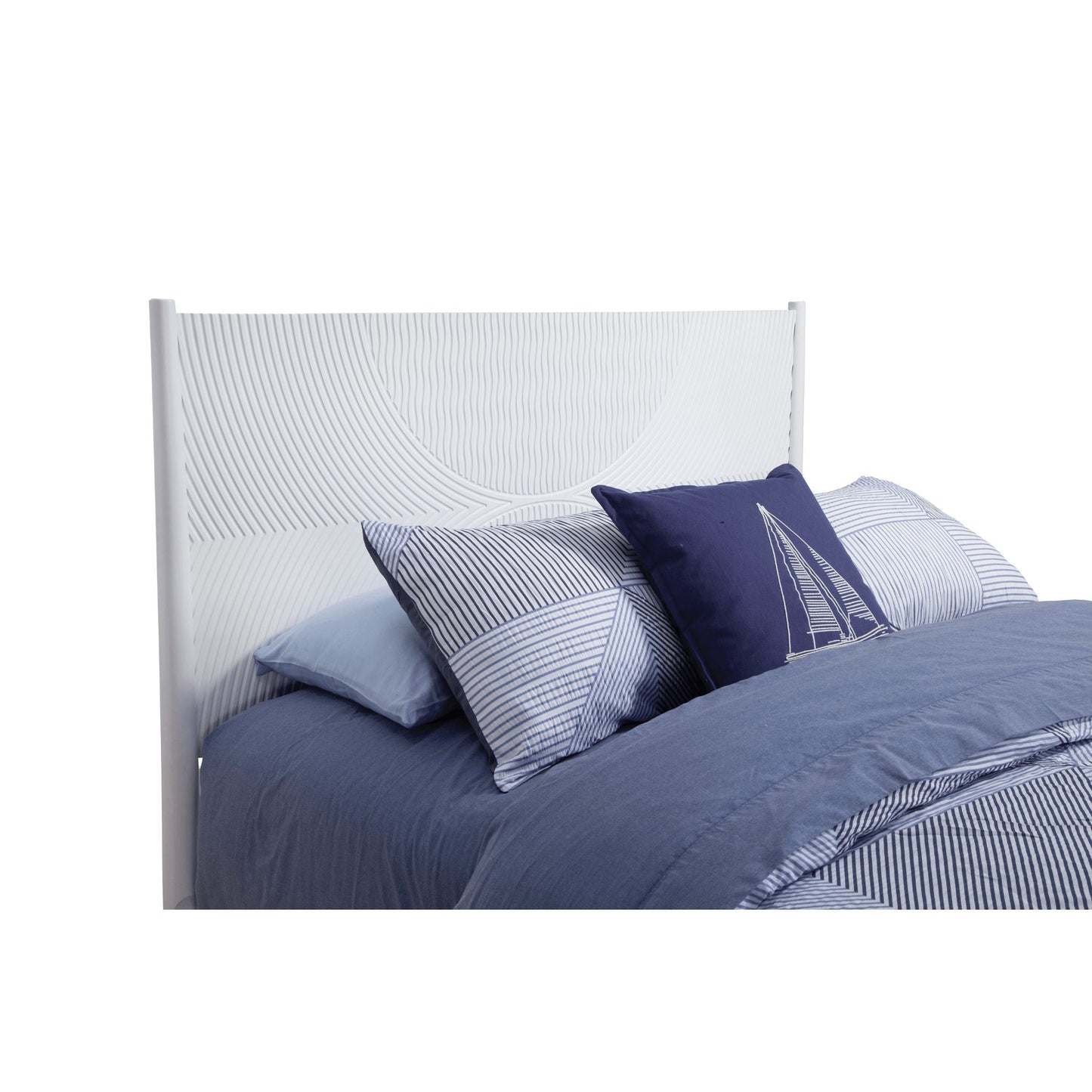 Alpine Tranquility Full Panel Bed, White - 1867-08F