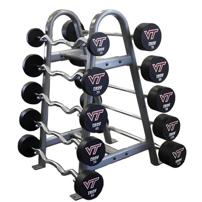 Troy BB-10 Double Sided Horizontal Fixed Barbell Rack - BB-10-MBLK