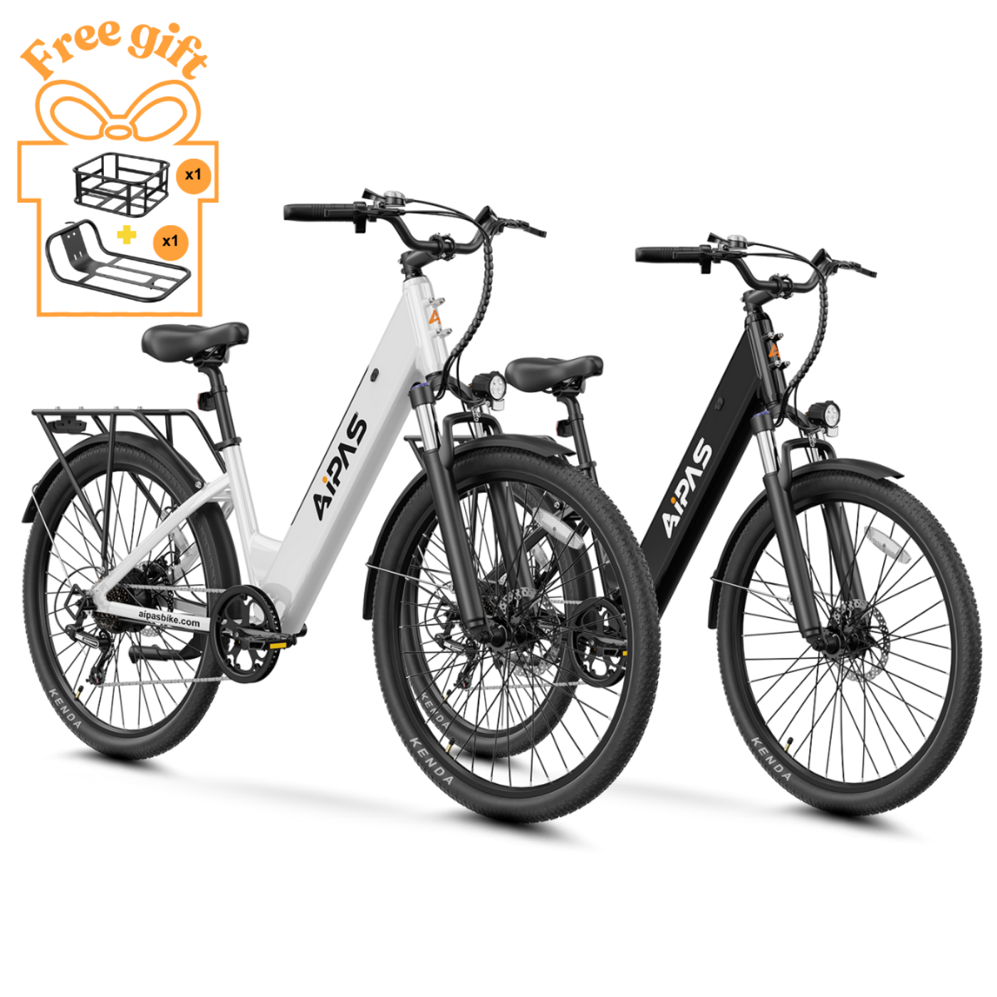 Aipas Ebike Combo Sale C1*2 - Combo_C1-WH_and_C1-BK