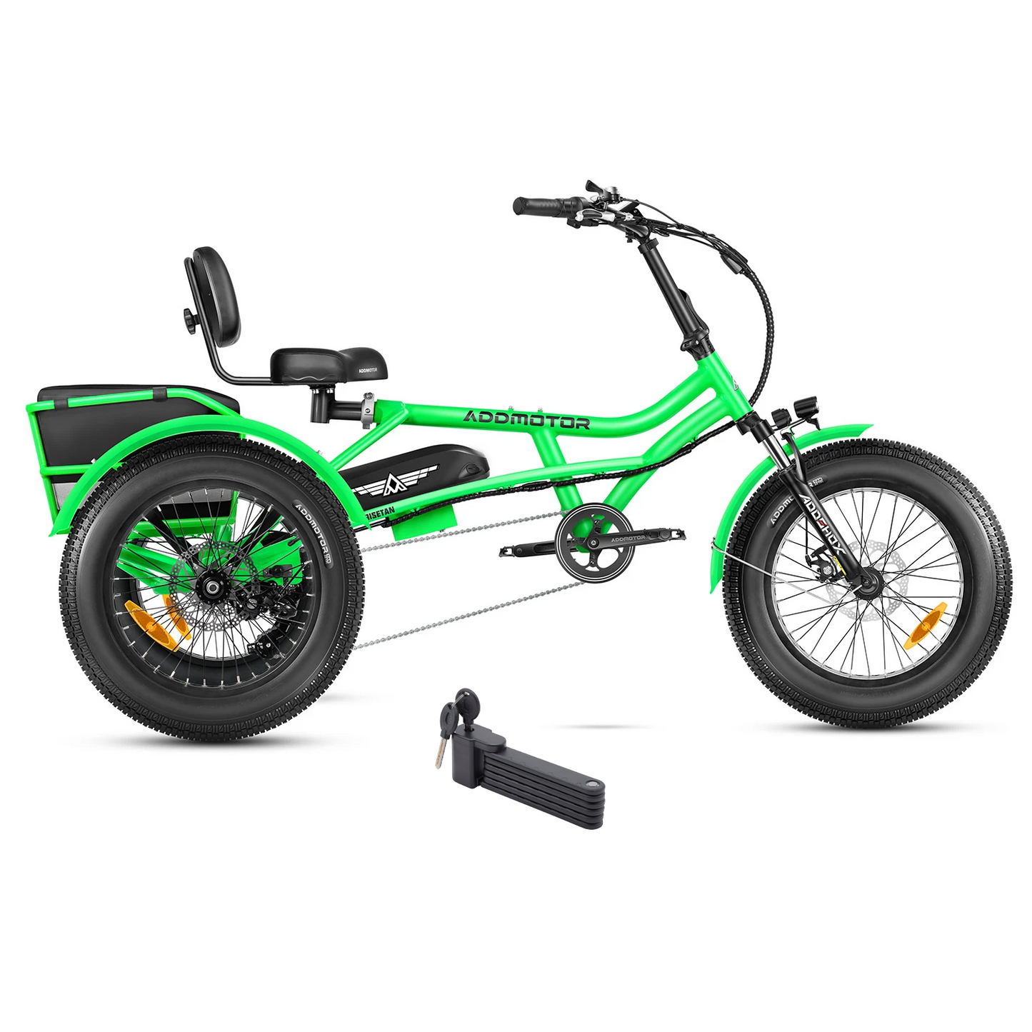 Addmotor 750W 48V Arisetan II M-360 Trike Electric Bike - EB-ADD-AT2-GRN