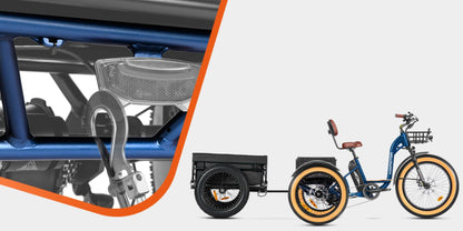 Addmotor 750W 48V Grandtan Plus II Trike Extra Fat Tire Electric Bike - EB-ADD-GTP2-NBL