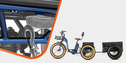 Addmotor 750W 48V Grandtan II Trike Electric Bike -EB-ADD-GTAN2-GRN