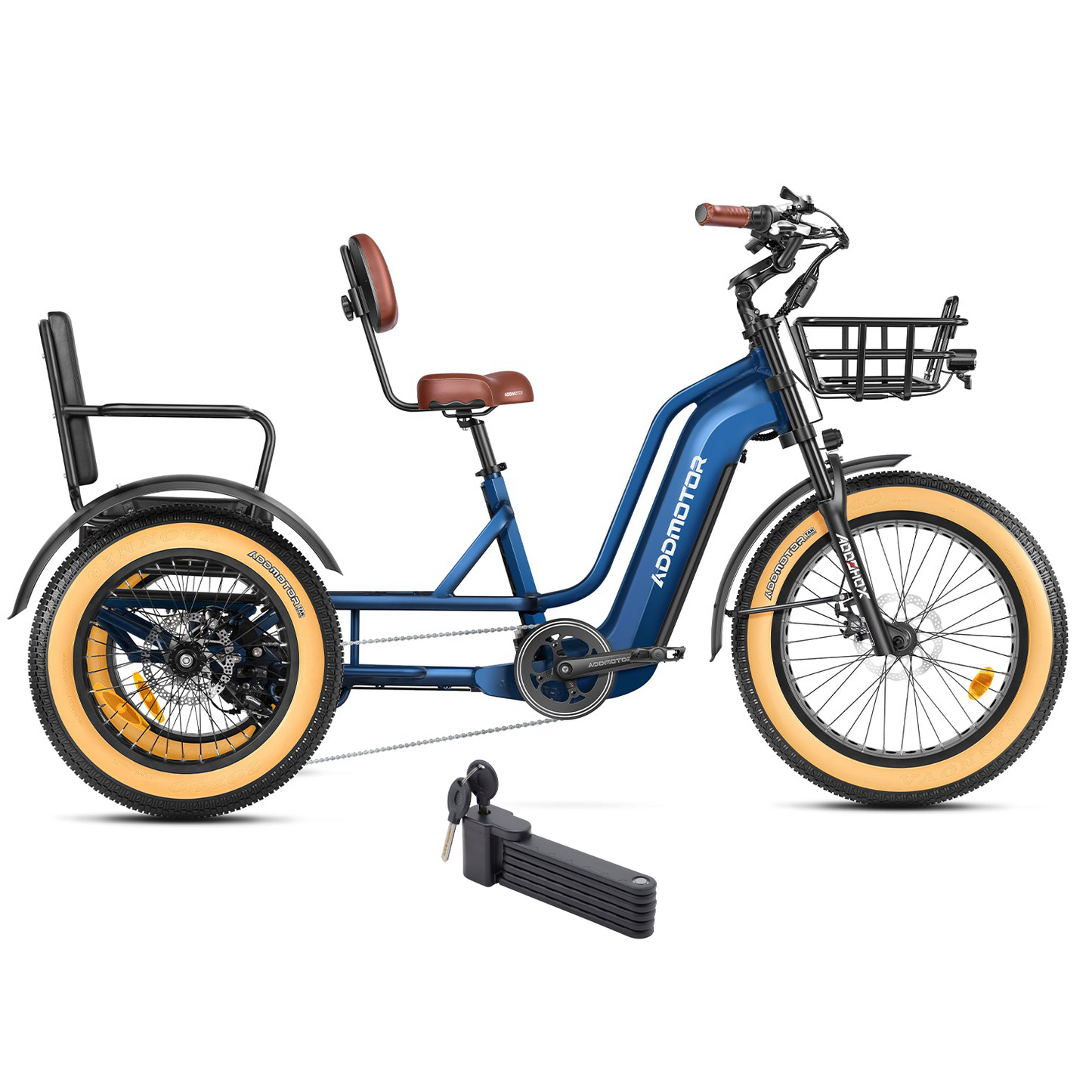 Addmotor 750W 48V Greattan L Trike Fat Tire Electric Bike - EB-ADD-GTL-NBL