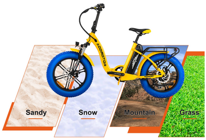 Addmotor 750W Foldtan M-140 2.0 Folding Fat Tire Electric Bike - EB-ADD-M140-BLK