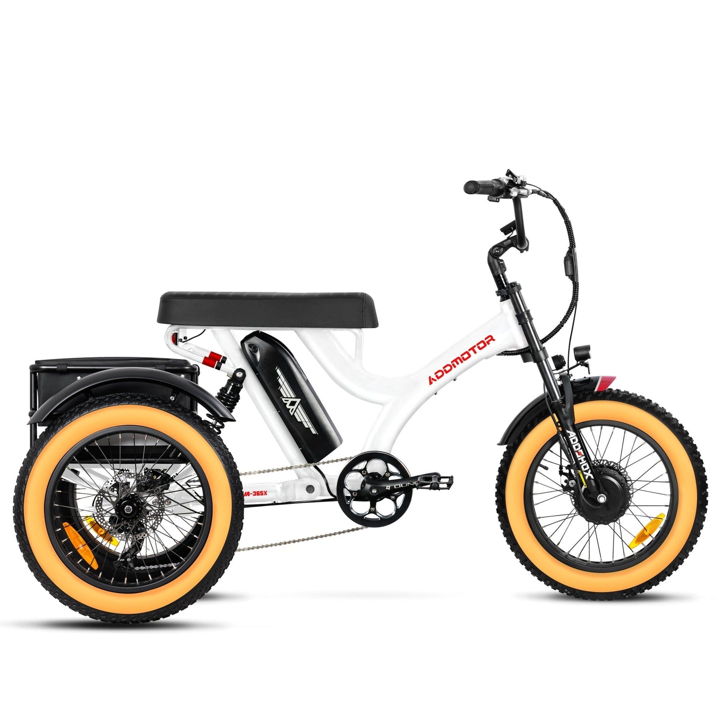 Addmotor 750W Herotri M-365X Banana Seat Electric Trike - EB-ADD-M365X-ORG