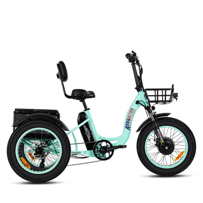 Addmotor 750W Triketan M-330 Fat Tire Electric Trike - EB-ADD-M330-BLK