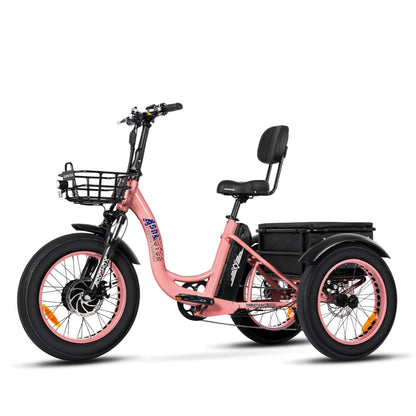 Addmotor 750W Triketan M-330 Fat Tire Electric Trike - EB-ADD-M330-BLK