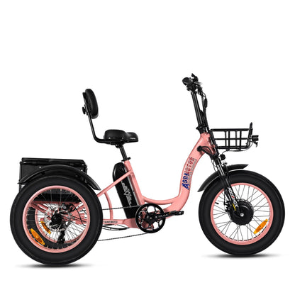 Addmotor 750W Triketan M-330 Fat Tire Electric Trike - EB-ADD-M330-BLK