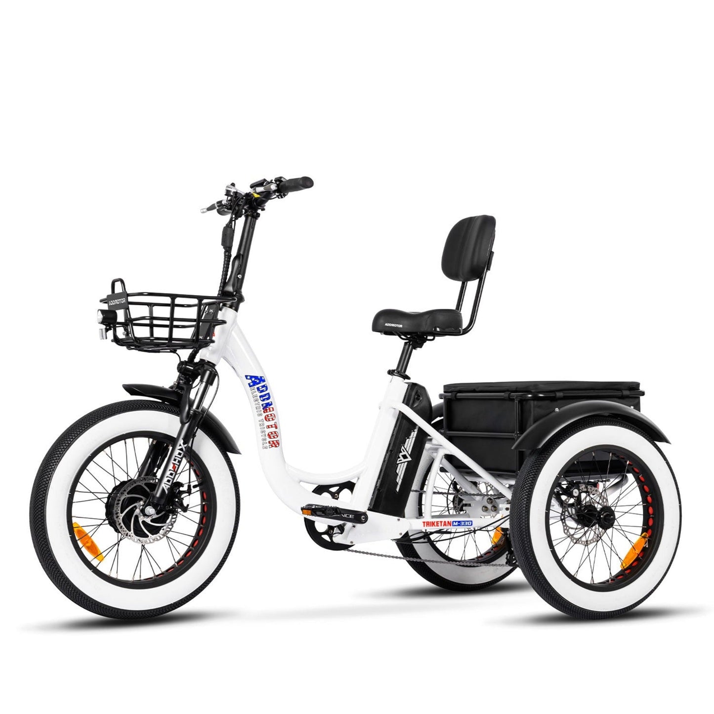 Addmotor 750W Triketan M-330 Fat Tire Electric Trike - EB-ADD-M330-BLK