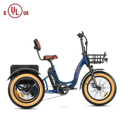 Addmotor 750W 48V Triketan II M-330 Trike Electric Bike - EB-ADD-TT2-YLW
