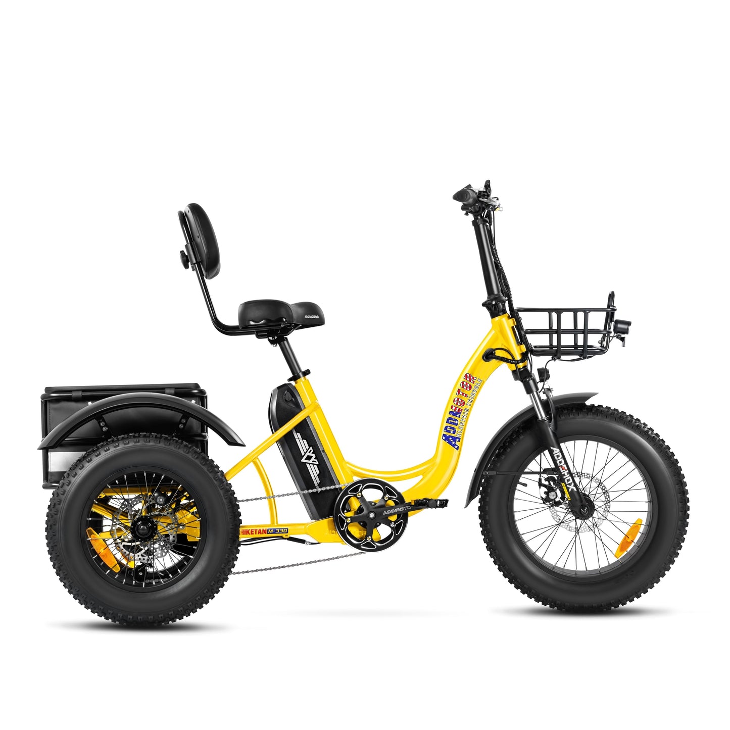 Addmotor 750W 48V Triketan II M-330 Mini Trike Fat Tire Step-Thru Electric Bike - EB-ADD-TT2-M-RED