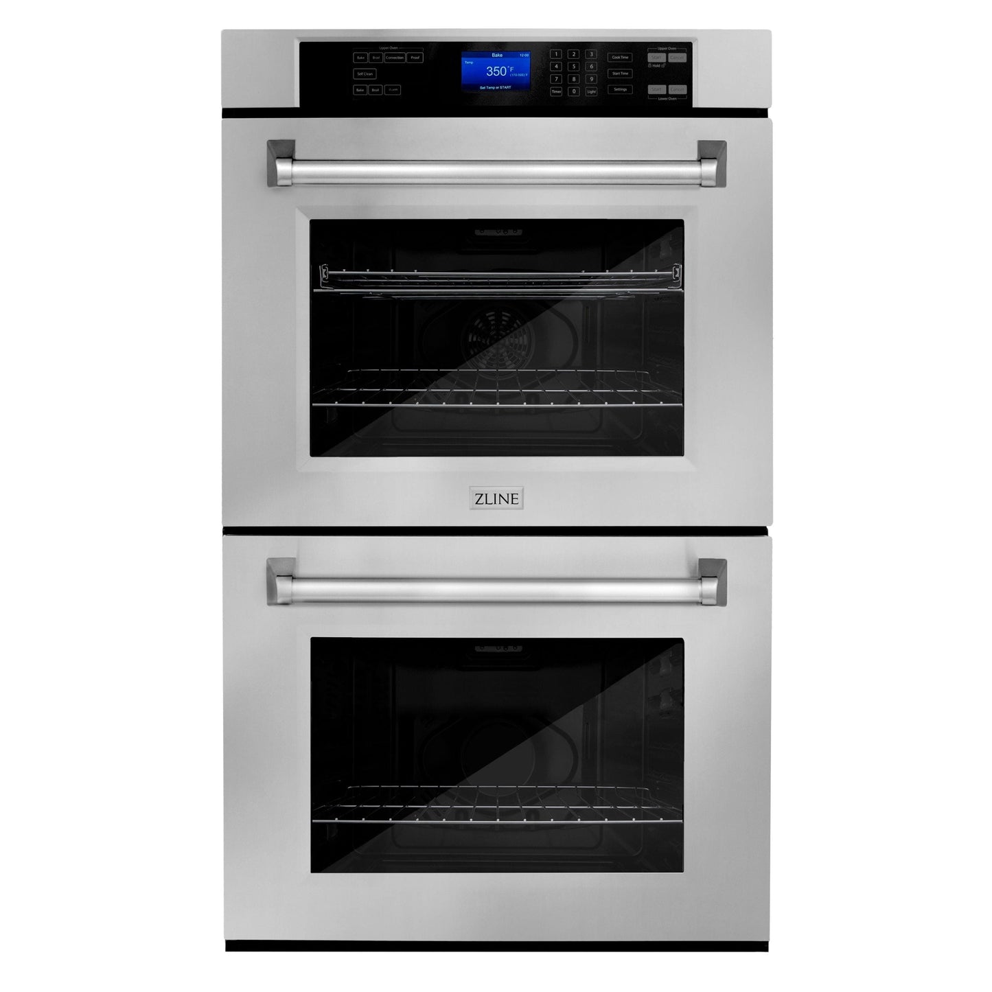 ZLINE Kitchen Appliance Package with 36 in. Stainless Steel Rangetop and 30 in. Double Wall Oven, 2KP-RTAWD36