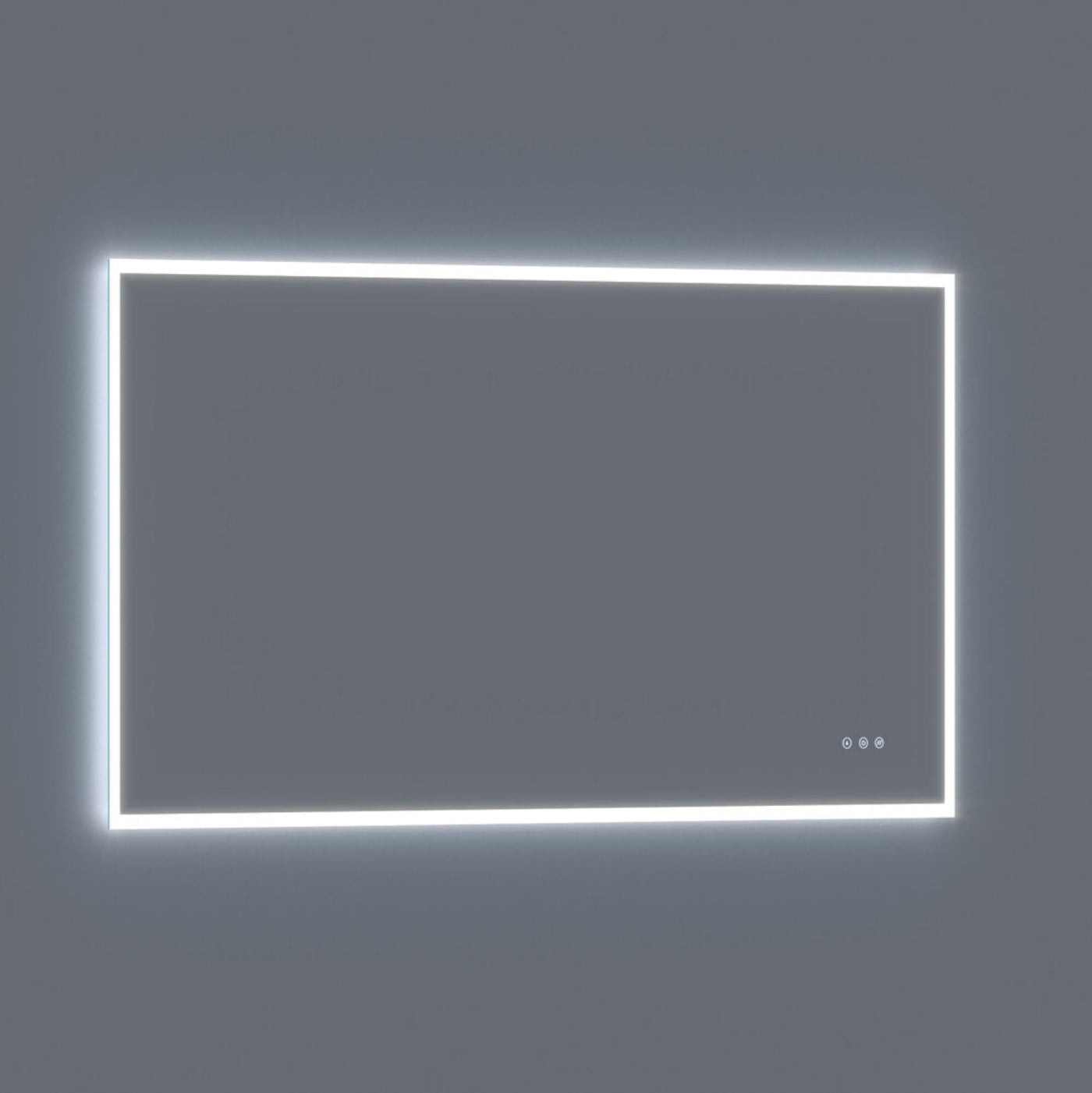 Arpella  Lucent 70 in. x 36 in. Wall Mounted LED Vanity Mirror with Color Changer, Memory Dimmer and Defogger - LEDCM7036