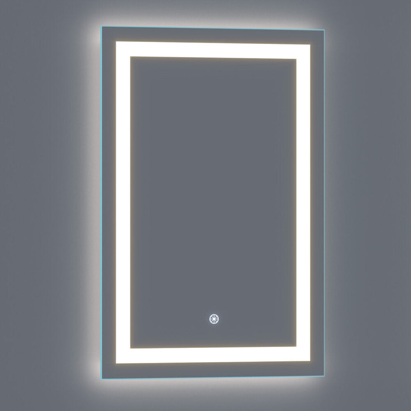 Arpella - Lumina 24 in. x 36 in. LED Lighted Vanity Mirror with Built-In Dimmer and Anti-Fog Feature - LEDSM2024