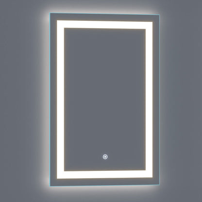 Arpella - Lumina 24 in. x 36 in. LED Lighted Vanity Mirror with Built-In Dimmer and Anti-Fog Feature - LEDSM2024