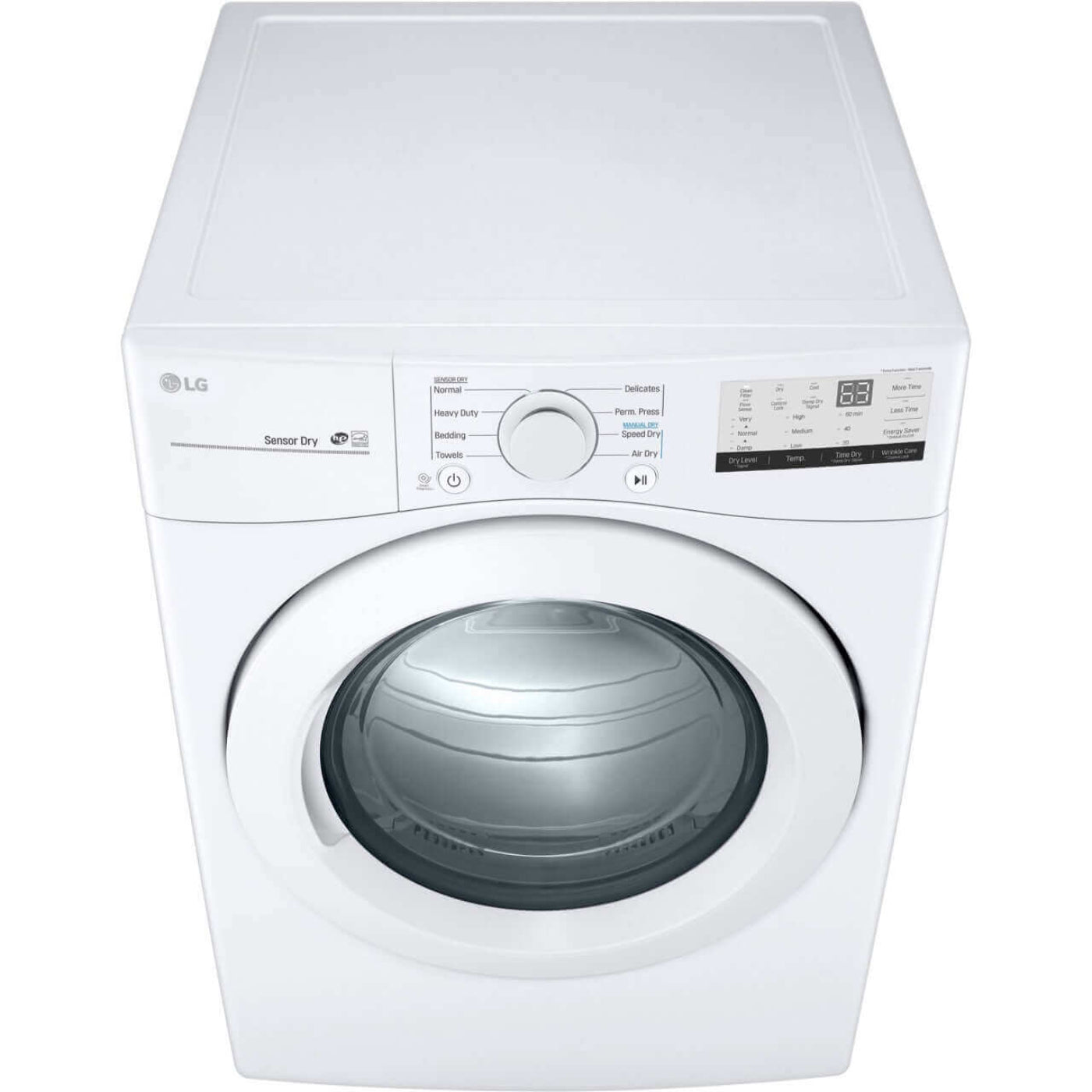LG 27 In. 7.4-Cu. Ft. Front Load Electric Dryer in White (DLE3400W)