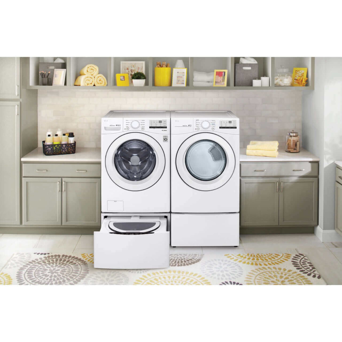 LG 27 In. 7.4-Cu. Ft. Front Load Electric Dryer in White (DLE3400W)