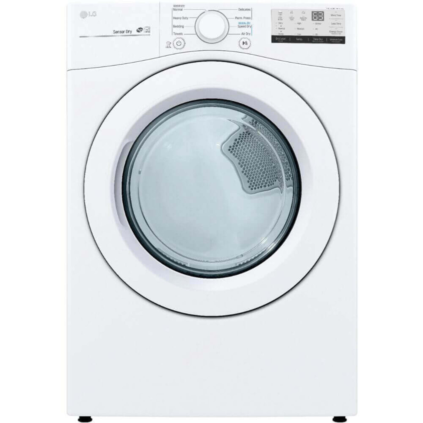 LG 27 In. 7.4-Cu. Ft. Front Load Electric Dryer in White (DLE3400W)