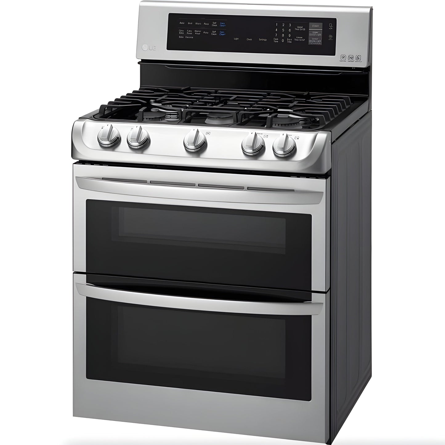 LG 30 in. Freestanding Gas Range with Double Oven in Stainless Steel 6.9 Cu.Ft. (LDG4313ST)